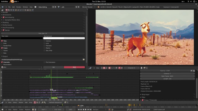 Blender واجهه برنامج بلندر