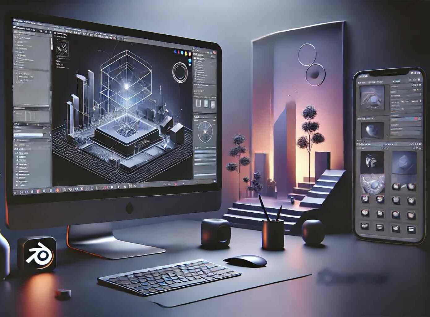 ورشة تاسيسية في مجال التصميم ثلاثي الابعاد (بلندر)